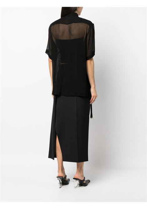 camicia oversize con rouches DRIES VAN NOTEN | Camicia | CLASAN6473900